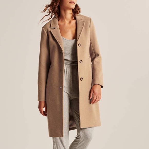 wool blend dad coat abercrombie